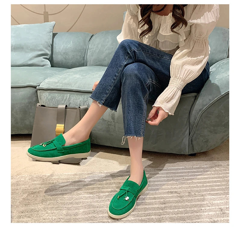Loafer mit Schmuck‑Detail